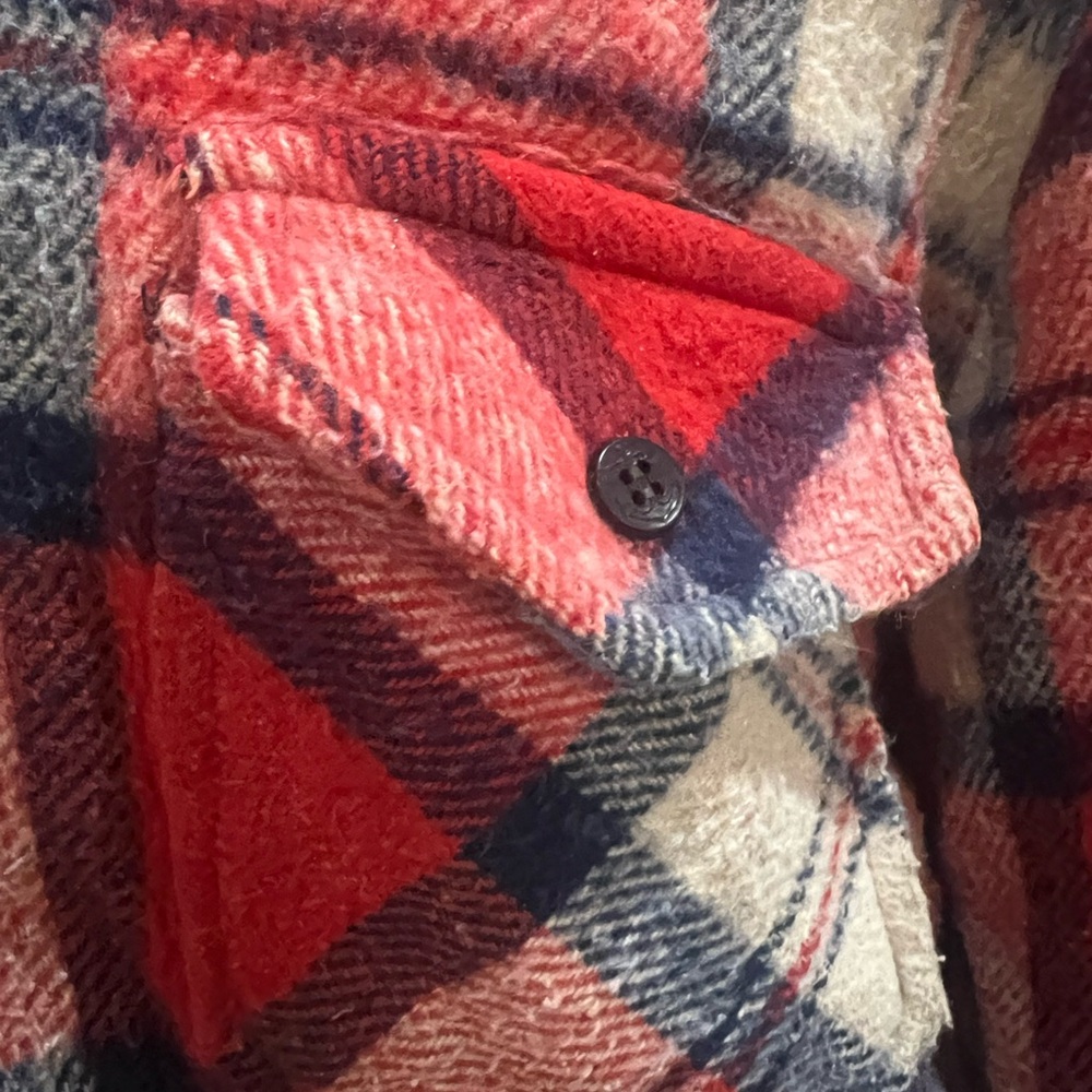 Zayre Vintage Navy, Red and White Quilted Jacket - Picture 4 of 7